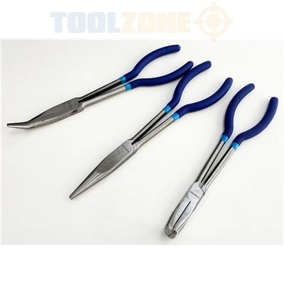 ToolZone 3pc 11" Long Nose Pliers - Image 1 of 4
