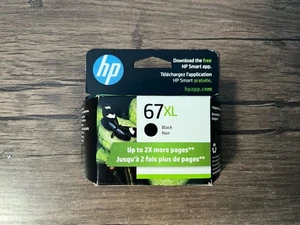 HP 67XL High Yield Black Oryginalny wkład atramentowy 3YM57AN Nov/26 NOWY - Zdjęcie 1 z 1