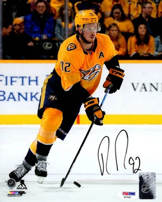 Ryan Johansen autographed signed 8x10 photo NHL Nashville Predators PSA COA - Image 1 of 2