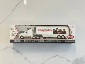 Model Power 21004 Dutch Masters LH Tractor w/Moving & Racing Trailer HO 1:87 NIB - Picture 1 of 6