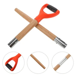 Manico pala da giardino: manico zappa di ricambio in legno - strumento da giardinaggio resistente - Foto 1 di 12