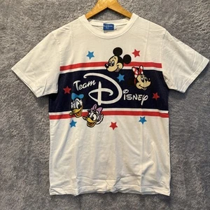 Disneyland Character TShirt White/Blue/Red Two Sided! Size M Disney Tokyo - Picture 1 of 6