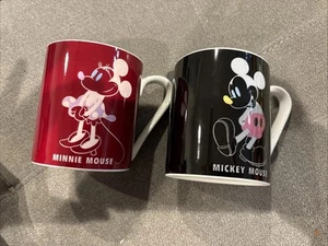 Disney Mickey & Minnie Mug Set of 2 From Japan - Picture 1 of 2