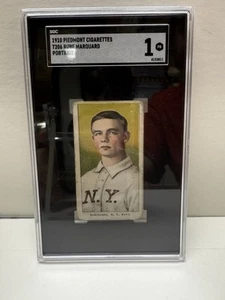 1910 T206 Piemonte Rube Marquard Ritratto HOF - SGC 1 - Foto 1 di 2