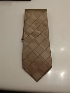 Neue Donna Karen New York Herrenkrawatte aus Seide mit Kreuzstich - Bild 1 von 4