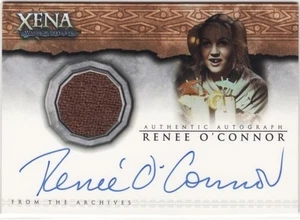 XENA: Dangerous Liaisons Autograph Costume Card AC12 Renee O'Connor as TYRELLA - Picture 1 of 2