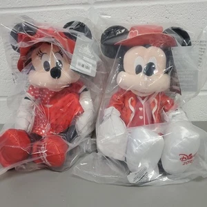 Disney 2025 Mickey & Minnie Mouse Plush Set Valentine's Day - 12" New with tags - Picture 1 of 9