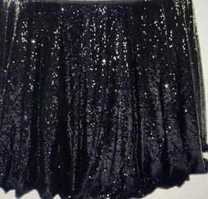 Black Sequin Table Cloth 90" X 132" For Catering - Bild 1 von 1