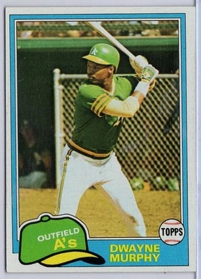 1981 Topps #341 Dwayne Murphy in EXMT Condition Athletics - Image 1 of 2