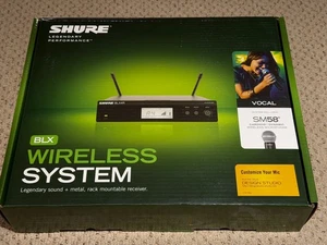 Shure BLX Wireless System BLX4R w/ SM58 Handheld Cardioid Dynamic Microphone J10 - Picture 1 of 10