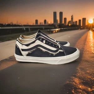 Vans Shoes Size Mens Low Cut Skate Old School Spray Paint Design Y2K Retro New - Picture 1 of 9