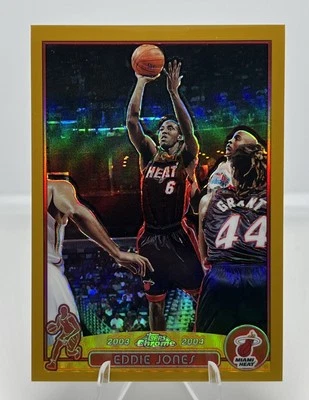 EDDIE JONES/99 2003-04 Topps cromo dorado refractor #81 #64/99 SSP RARO Foto 1 de 4