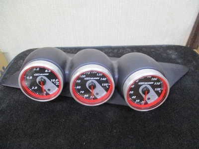 Medidor de triple asistencia Honda S2000 AP1 CR-Z ZF1 Mugen temperatura del agua temperatura del aceite Foto 1 de 4