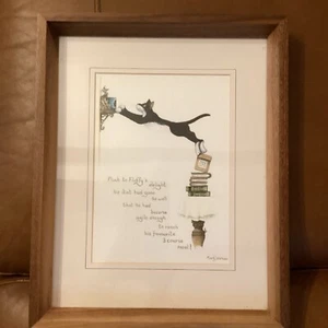 Fluffy's diet signed print from a watercolour by UK artist Mark Denman - Picture 1 of 5