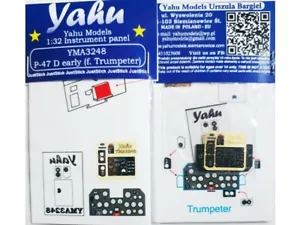 YAHU YMA3248 P-47 D early 1/32 instrument panel - Picture 1 of 1