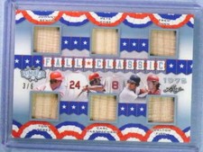 2021 Leaf Lumber Fall Classic Platinum Johnny Bench Perez Rose Fisk Bat /6