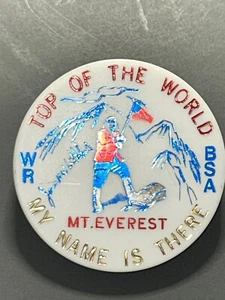 Boy Scouts Of America Neckerchief Slide MT Everest JAMES W WHITTAKER Torchy ONE - Picture 1 of 7