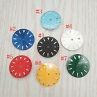33.5mm black blue green red yellow watch dial luminous dial fit NH35 movement