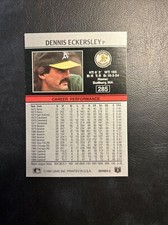 Cnr 1991 Leaf #285 Dennis Eckersley, Oakland A’s Athletics