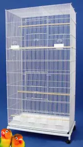 55" X-LARGE Canary Parakeets Cockatiels LoveBird Finches Glider Bird Cage Stand - Picture 1 of 8