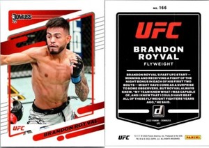 2022 Donruss UFC Base #166 Brandon Royval