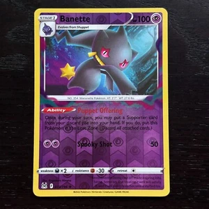 Banette 073/196 Pokemon Lost Origin Sword & Shield Reverse Holo Rare Card NM - Picture 1 of 2