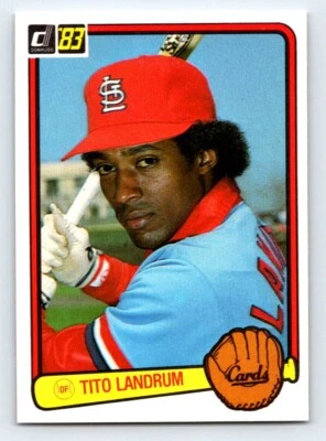 1983 Donruss - #498 Tito Landrum - *Near Mint* - Image 1 of 2