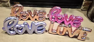 Rachel Zoe Love Balloon Tabletop Decor Valentines Day Asst Colors Figurine - Picture 1 of 4