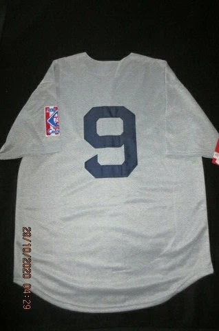{NEW} "TED WILLIAMS "BOSTON RED SOX GREY AWAY JERSEY 44L M&N {1839 -1939 PATCH} Cover