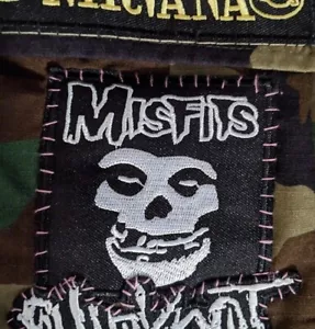 Misfits Band Patch Rock Metal Goth Punk Danzig Embroidered Iron On 3.25"x3.25" - Picture 1 of 5