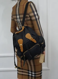 Original Burberry The Backpack Nylon Rucksack Schwarz Backpack - Bild 1 von 14
