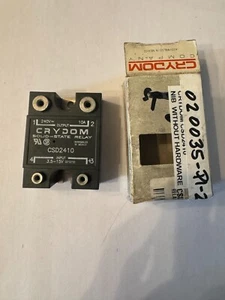 Relé de estado sólido Crydom CSD2410 3,5-15V entrada 240 V salida NUEVO - Imagen 1 de 3