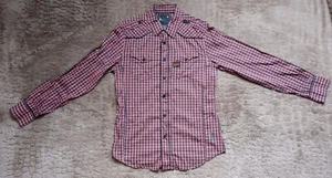 G Star Raw Check Shirt Size Medium Regular Fit - Picture 1 of 9