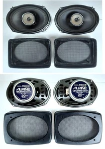 Vintage ALPINE 6205 Made In Japan 2-Way Speaker System 60 Watt Tested & Working - Picture 1 of 14