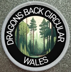 3" Dragons Back Circular Wales Forest Walk Trail Eisen/Aufnähen Patch Abzeichen - Bild 1 von 1