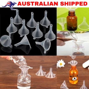 5x Plastic Small Perfume Diffuser Bottle Mini Liquid Oil Tiny Funnels Lab AU - Picture 1 of 11