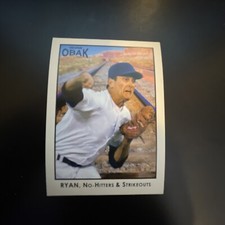 2011 National Sports Card Convention OBAK Nolan Ryan Baseball Card #NP2