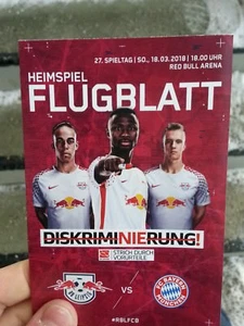 Off. Programm RB Leipzig vs FC Bayern München 1. Bundesliga 17/18 FCB  28.03.18 - Bild 1 von 1