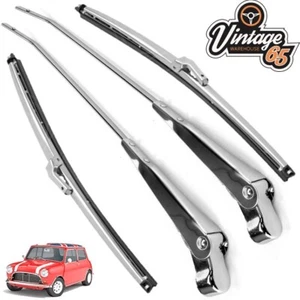 Mini coppia classica 10" lame tergicristallo braccia tergicristallo acciaio inox Morris Austin RHP - Foto 1 di 1