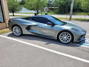 MRR GF5 MACHINED SILVER WHEELS RIMS 19X8.5 20X11 FOR CORVETTE C8 STINGRAY Z51 - Picture 1 of 4