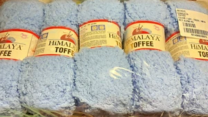 Lot of 5 NEW skeins of fluffy Himalaya Toffee Yarn “73524 Cornflower" - Picture 1 of 1