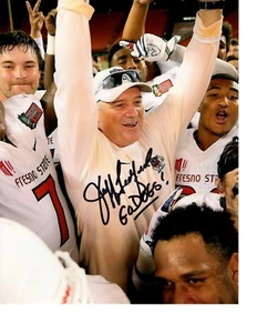 JEFF TEDFORD FRESNO STATE BULLDOGS SIGNED 8X10 PHOTO W/COA #2 - Picture 1 of 1