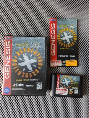 Revolution X Aerosmith (Sega Genesis, 1995) Complete Boxed w/ Manual - Image 1 of 4
