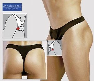 Svenj. Showmaster Bulge Basic Rio String 2 Öffnungen schwarz GAY Loch S - 2XL - Bild 1 von 5