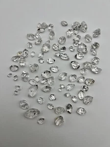 80pc Jewelry Grade Lot of NY Herkimer Diamond Gems, A grade, 8-20mm, 86.39g - Picture 1 of 9