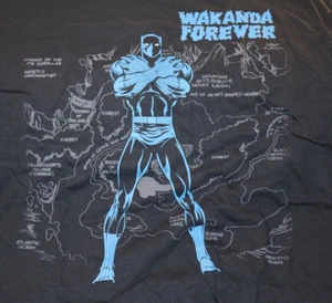 T-shirt esclusiva Loot Crate Black Panther Wakanda Forever grande classica Marvel - Foto 1 di 2
