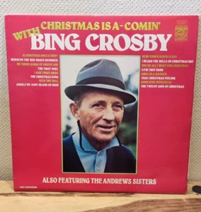 BING CROSBY Christmas Is A-Comin' With Bing Crosby LP VINYL Album no10 - Picture 1 of 9