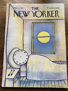 Vintage The New Yorker May 15 1971 Full Magazine Cover By Andre Francois - Picture 1 of 5
