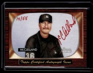 2004 Topps Heritage Real One Red Ink Auto Tim McClelland Auto 14/55 Crew Chief - Picture 1 of 2