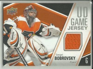 2011-12 Upper Deck UD Game Jersey #GJ-SB Sergei Bobrovsky Philadelphia Flyers
